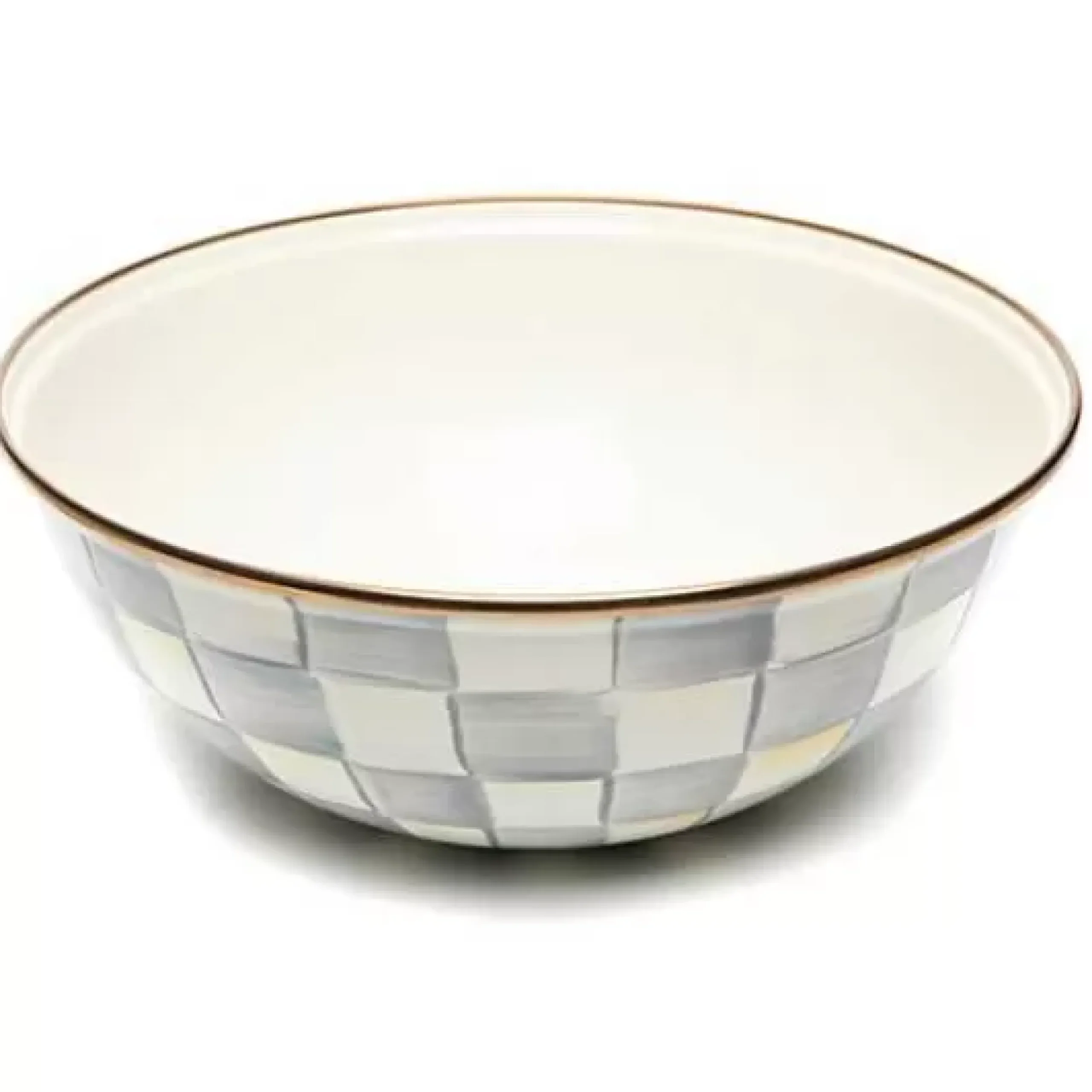 MacKenzie-Childs Sterling Check Medium Everyday Bowl< Serveware|Dinnerware & Flatware