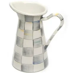 MacKenzie-Childs Sterling Check Medium Practical Pitcher< Serveware