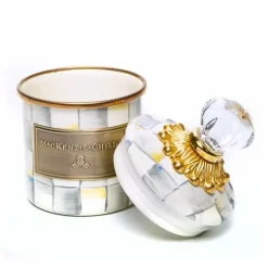 MacKenzie-Childs Sterling Check Mini Canister< Room Accents|Kitchen Storage & Organization
