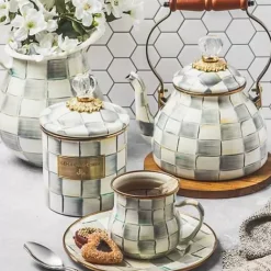 MacKenzie-Childs Sterling Check Mug< The Coffee Shop|Fall Entertaining