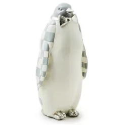 MacKenzie-Childs Sterling Check Penguin Figurine< Room Accents