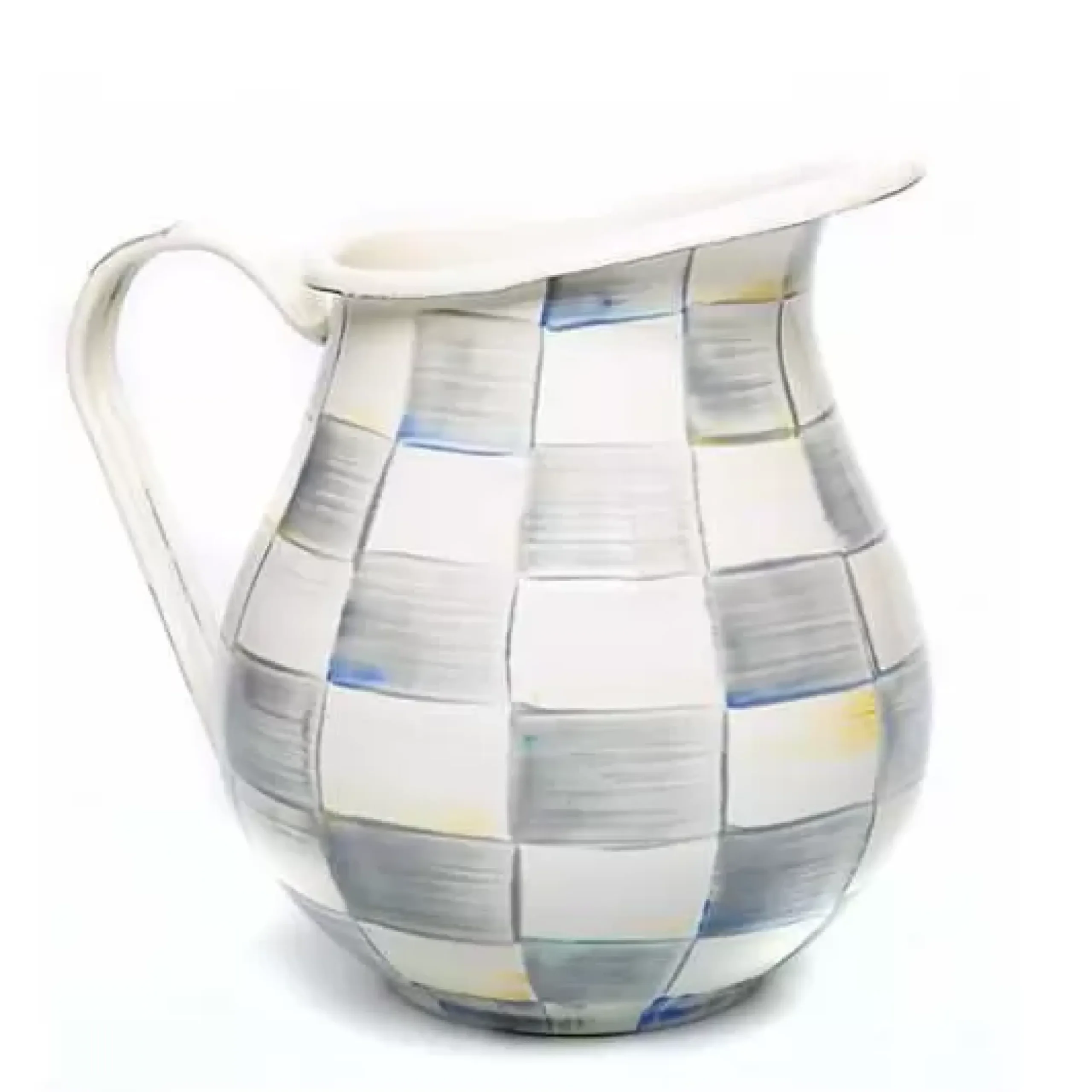 MacKenzie-Childs Sterling Check Pitcher< Fall Entertaining|Bar Entertaining