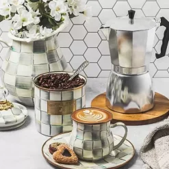 MacKenzie-Childs Sterling Check Pitcher< Fall Entertaining|Bar Entertaining