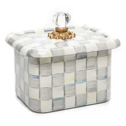 MacKenzie-Childs Sterling Check Recipe Box< Kitchen Storage & Organization