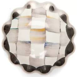 MacKenzie-Childs Sterling Check Round Knob< Finishing Touches|Room Accents