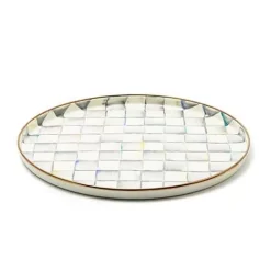 MacKenzie-Childs Sterling Check Round Tray< The Coffee Shop|Bar Entertaining