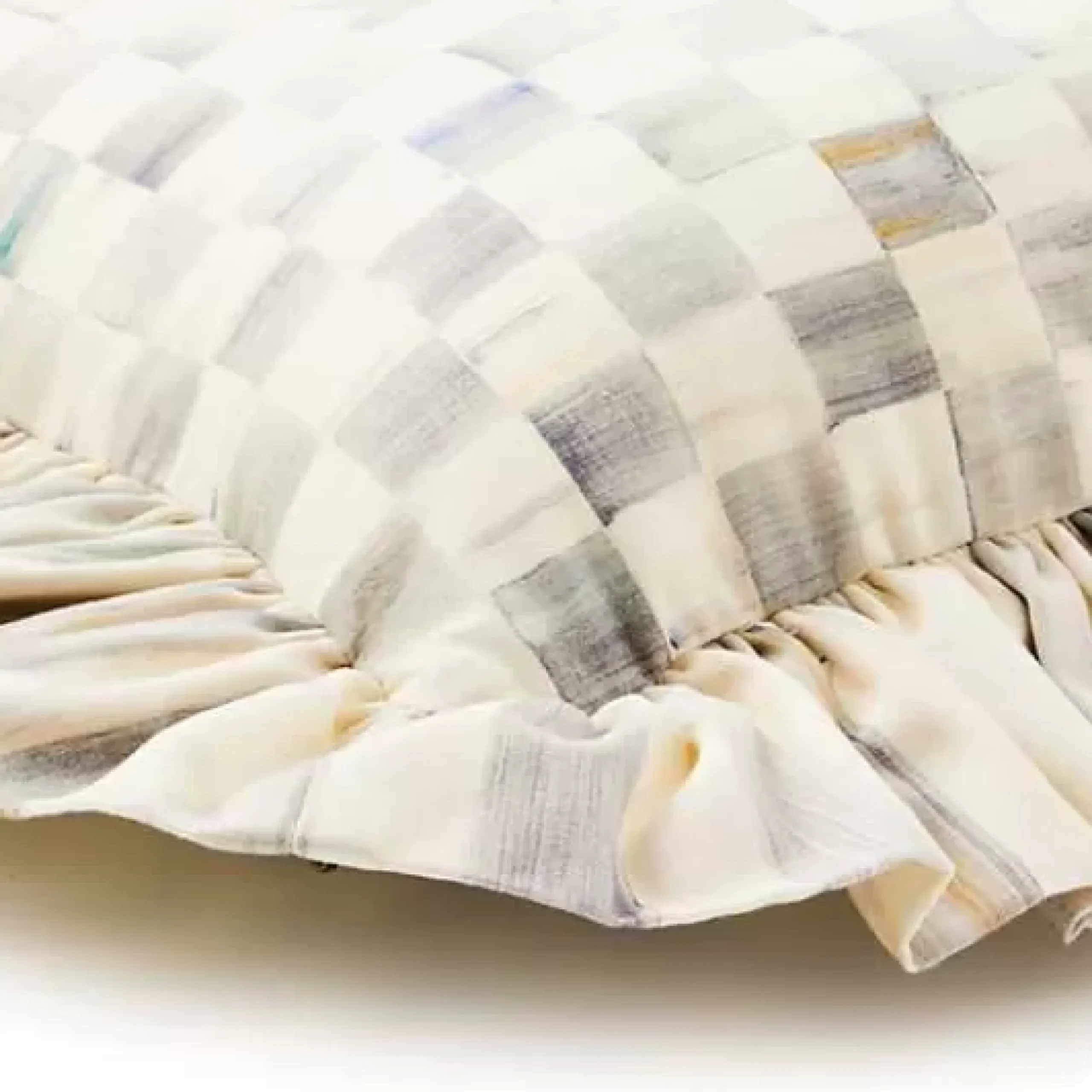 MacKenzie-Childs Sterling Check Ruffle Lumbar Pillow< Pillows, Throws, & Cushions