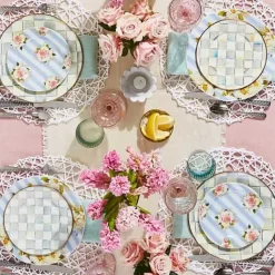 MacKenzie-Childs Sterling Check Salad/Dessert Plate< Dinnerware & Flatware