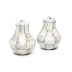 MacKenzie-Childs Sterling Check Salt  Pepper Shakers< Table Accessories|Serveware