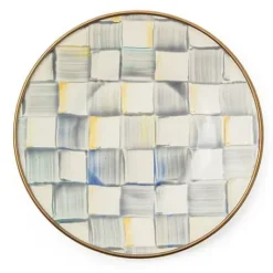 MacKenzie-Childs Sterling Check Saucer< The Coffee Shop|Dinnerware & Flatware