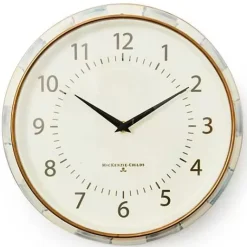 MacKenzie-Childs Sterling Check School Wall Clock< Room Accents