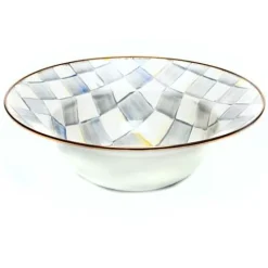 MacKenzie-Childs Sterling Check Serving Bowl< Serveware