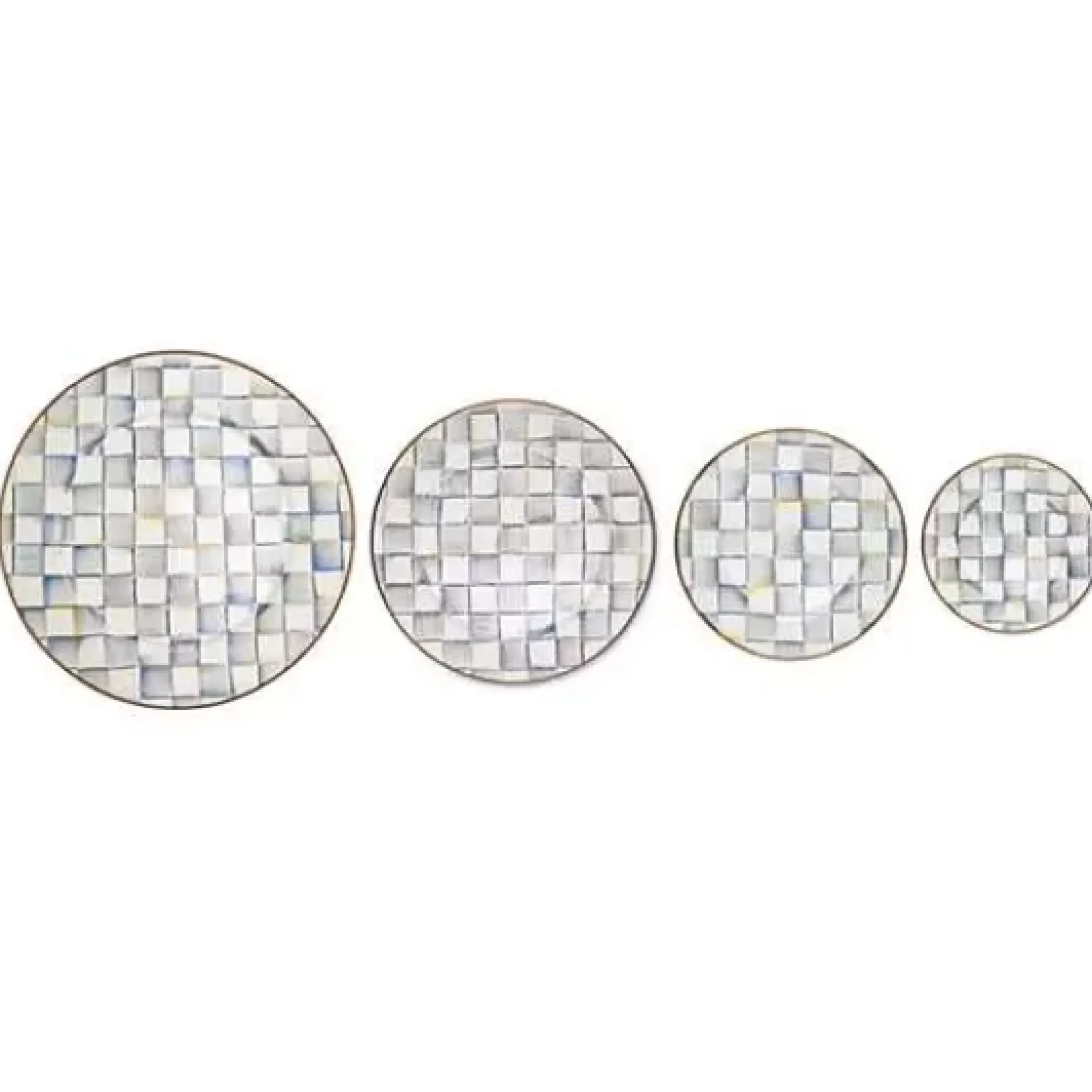 MacKenzie-Childs Sterling Check Serving Platter< Bar Entertaining|Serveware