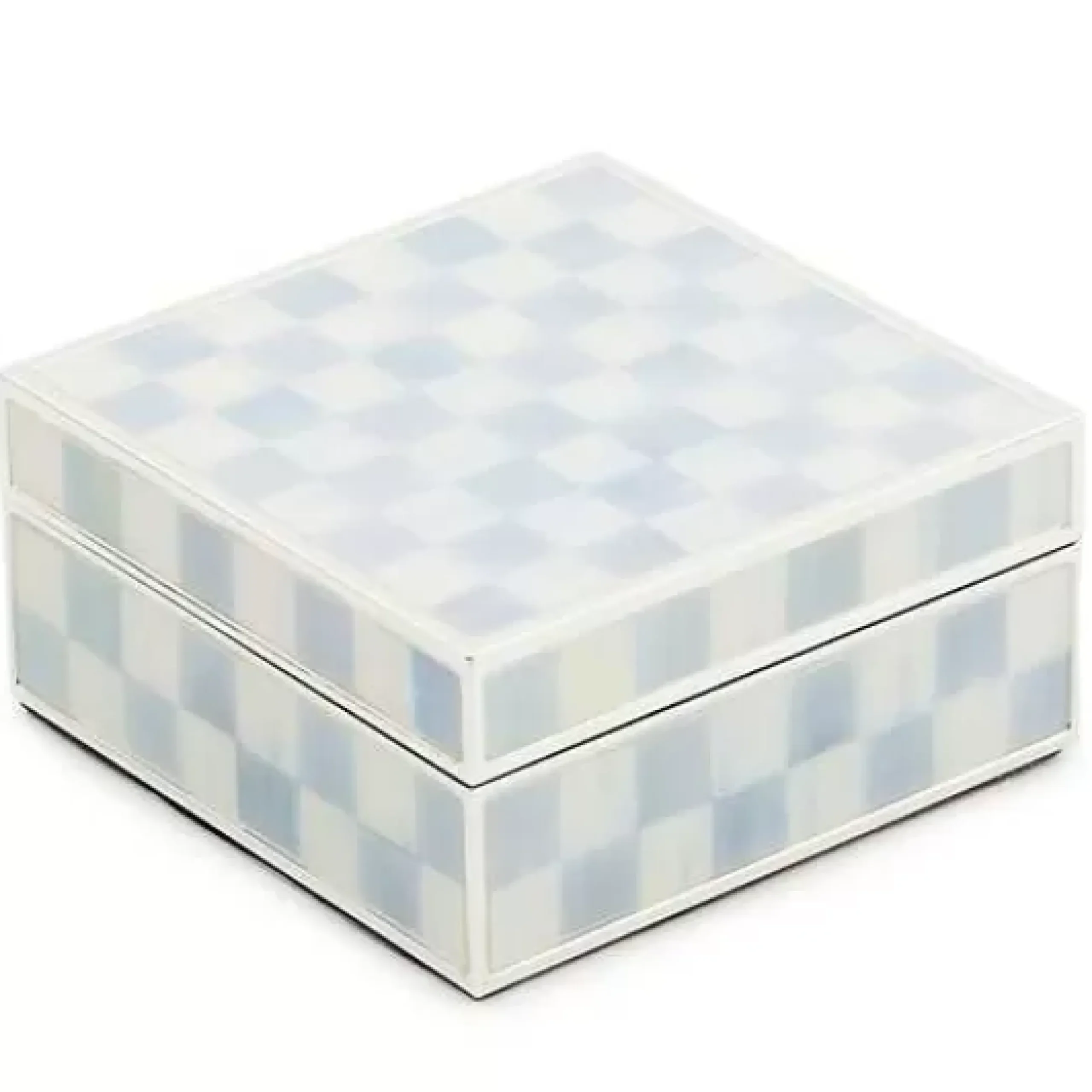 MacKenzie-Childs Sterling Check Silver Plated Trinket Box< Room Accents