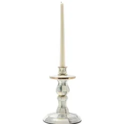 MacKenzie-Childs Sterling Check Small Enamel Candlestick< Candles & Fragrances