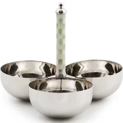 MacKenzie-Childs Sterling Check Supper Club Trio< Fall Entertaining|Serveware
