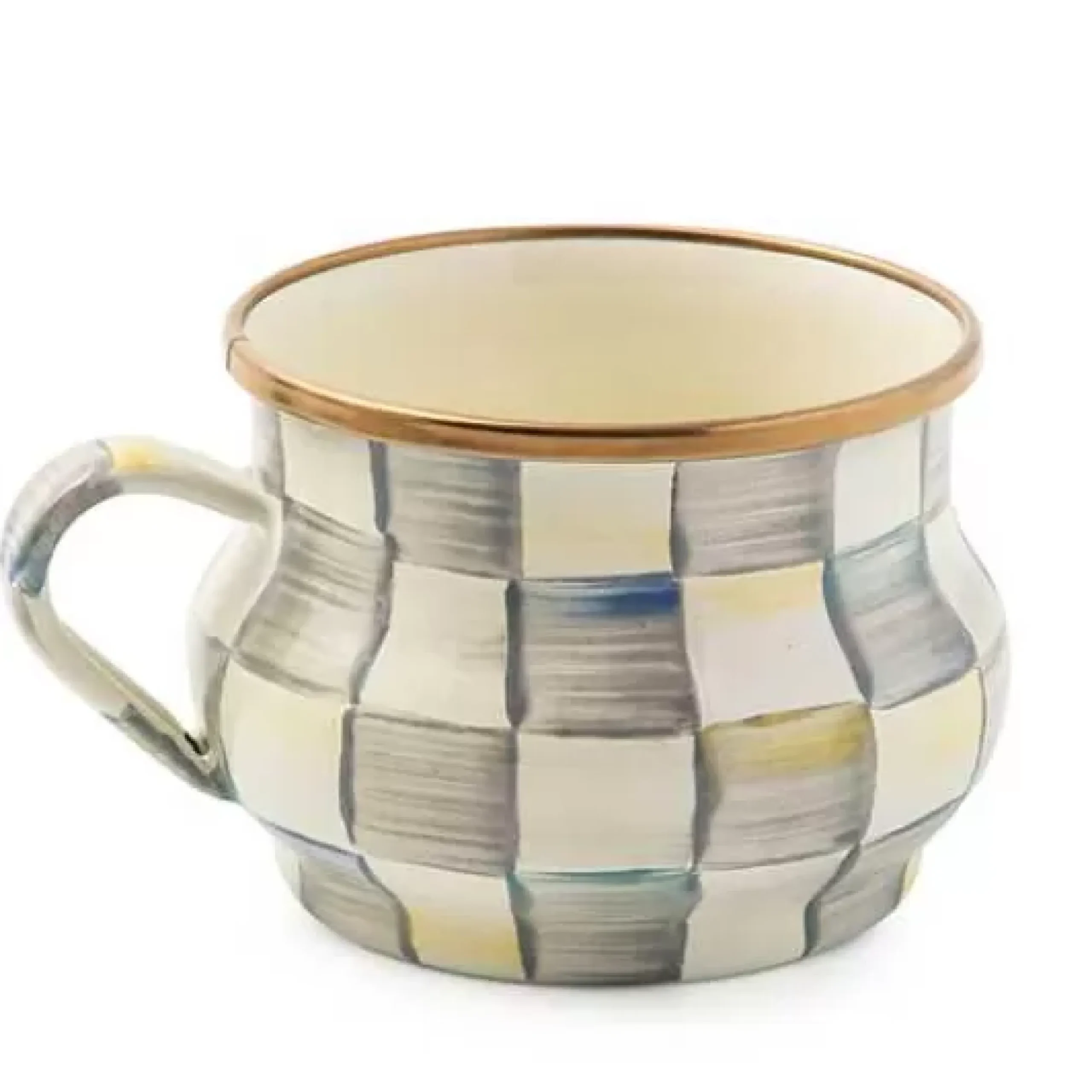 MacKenzie-Childs Sterling Check Teacup< The Coffee Shop|Drinkware