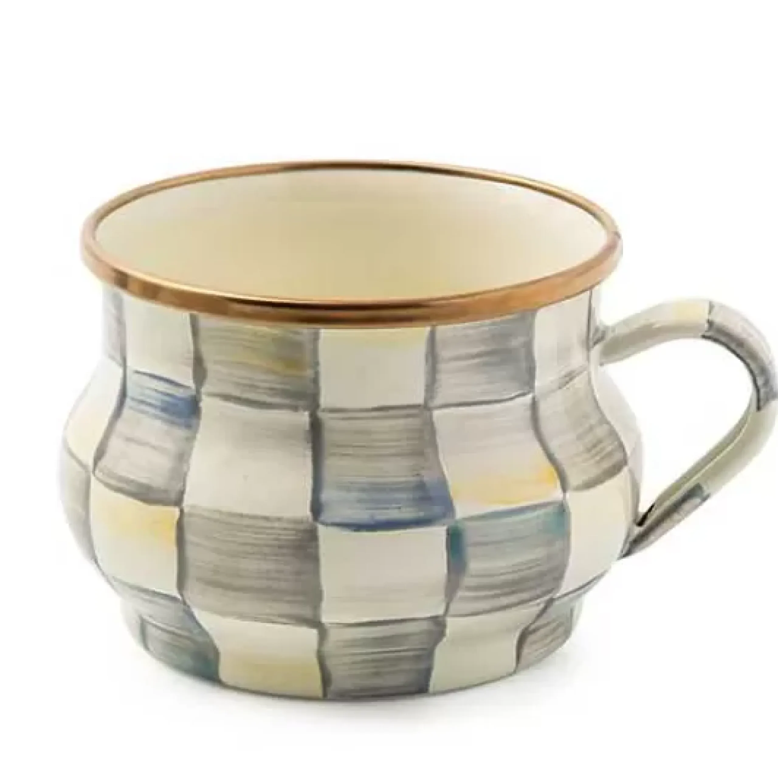 MacKenzie-Childs Sterling Check Teacup< The Coffee Shop|Drinkware