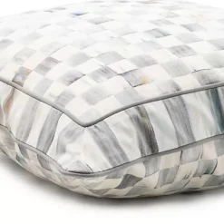 MacKenzie-Childs Sterling Check Throw Pillow< Pillows, Throws, & Cushions