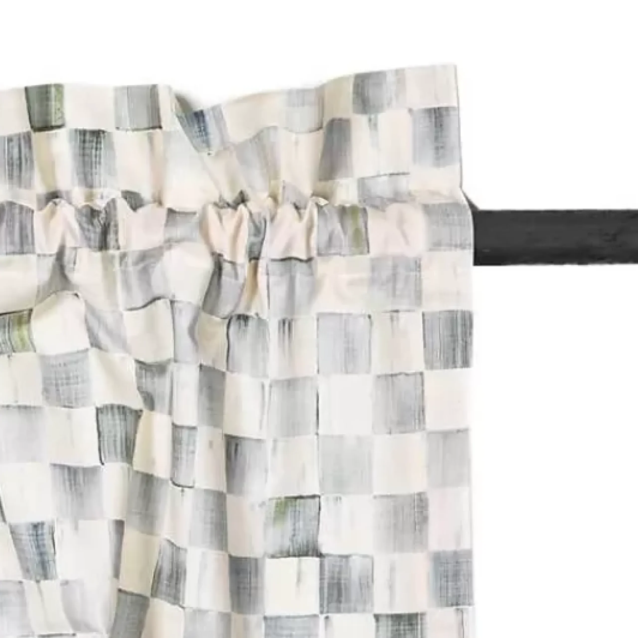 MacKenzie-Childs Sterling Check Valance< Room Accents