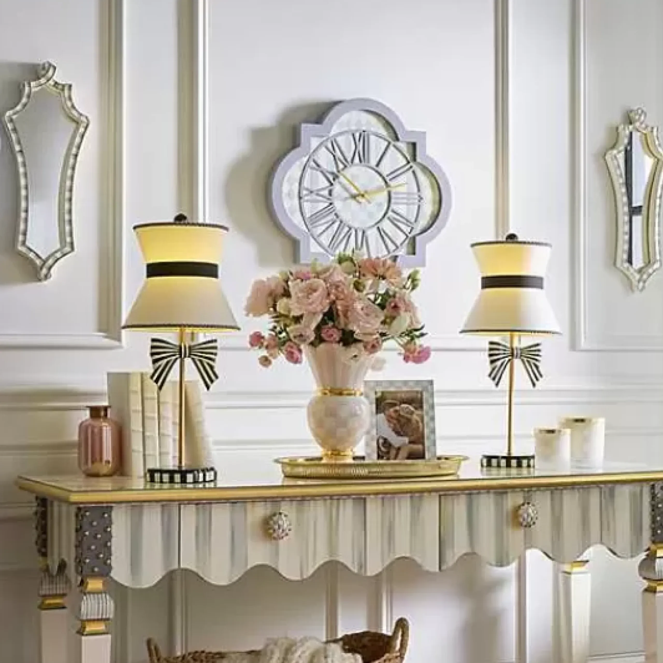 MacKenzie-Childs Sterling Check Wall Mirror< Room Accents