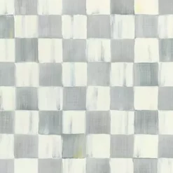 MacKenzie-Childs Sterling Check Wallpaper< Finishing Touches