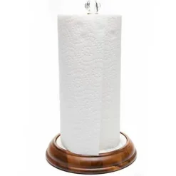 MacKenzie-Childs Sterling Check Wood Paper Towel Holder< Kitchen Storage & Organization