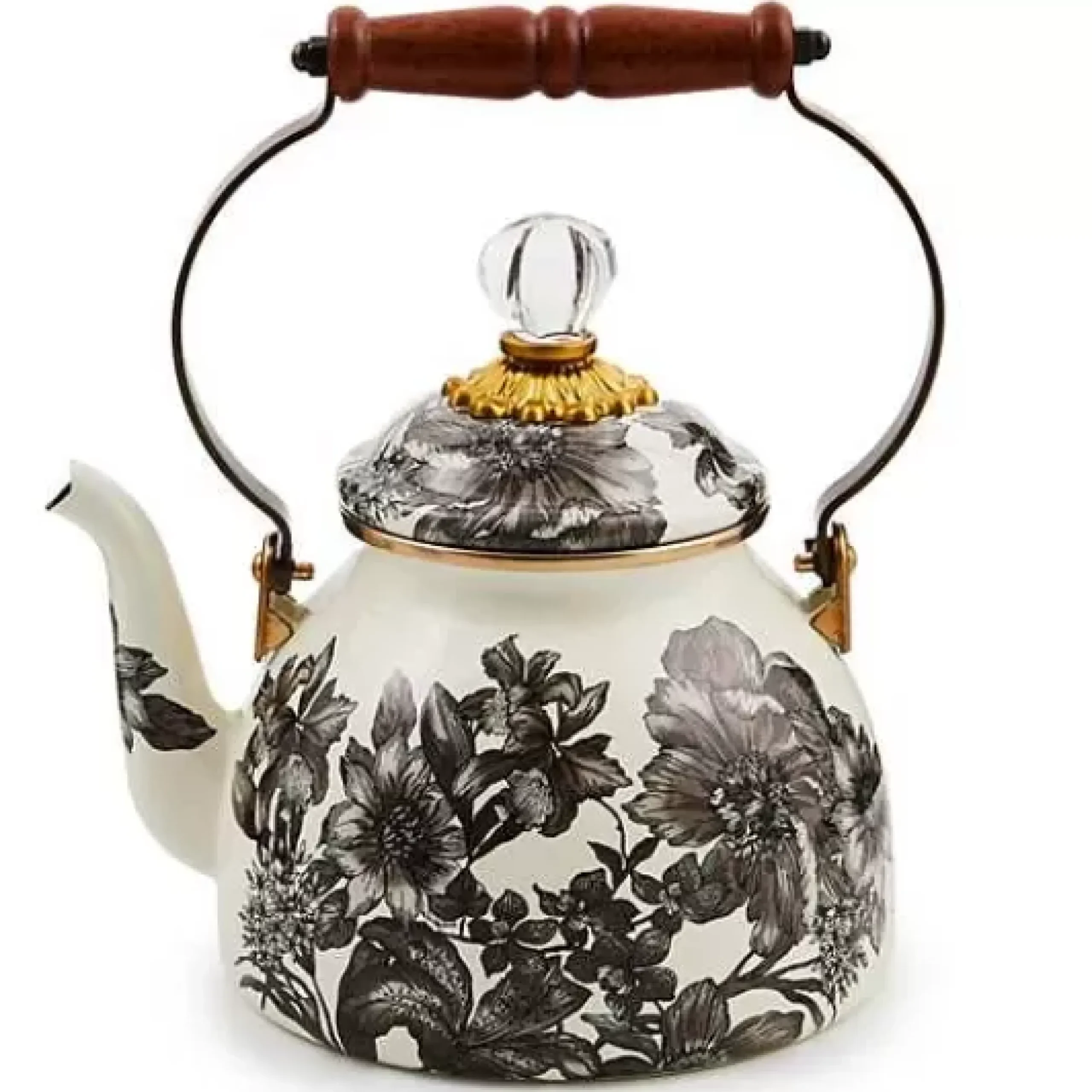 MacKenzie-Childs Sterling English Garden 2 Quart Tea Kettle< The Coffee Shop|Fall Entertaining