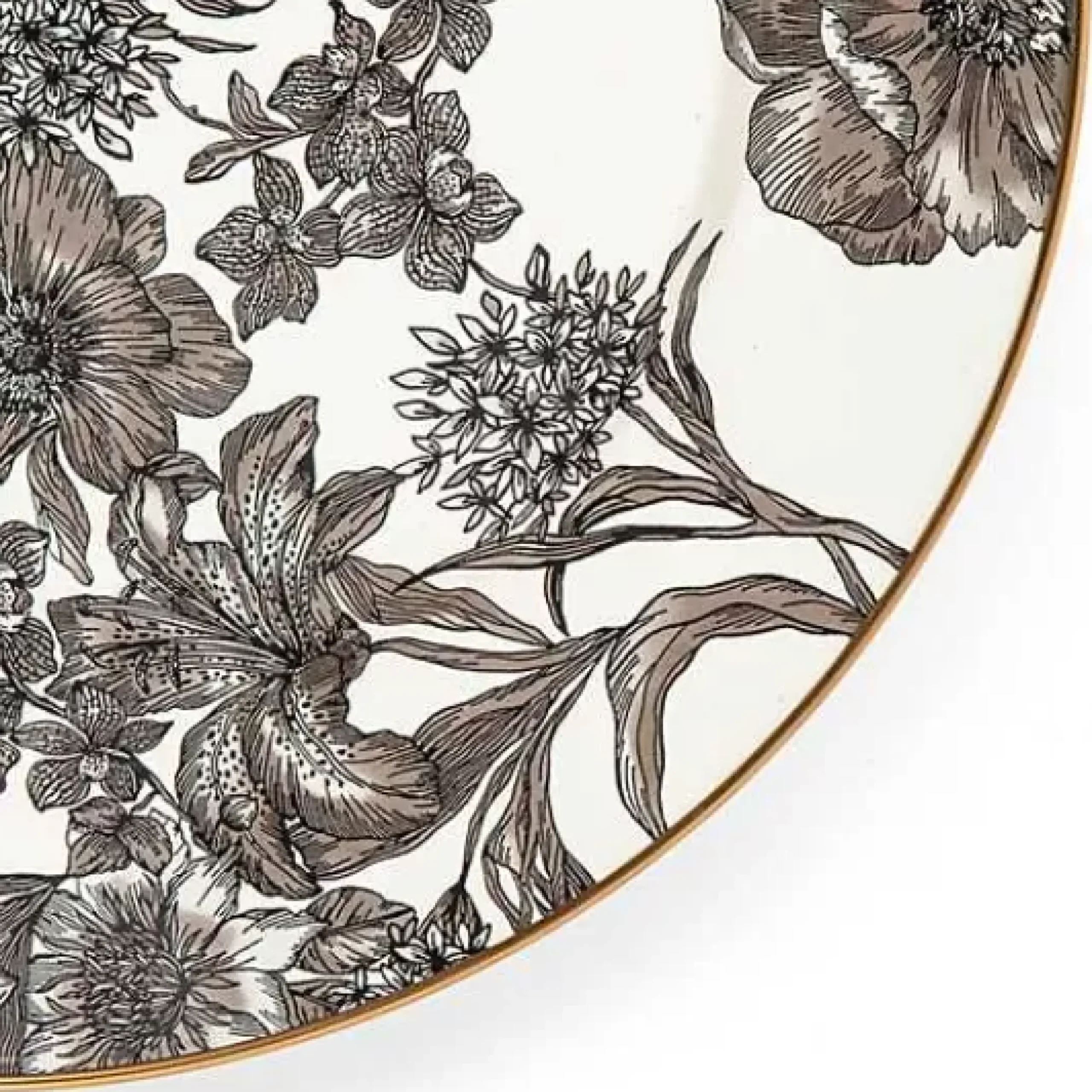 MacKenzie-Childs Sterling English Garden Enamel Charger/Plate< Spring|Dinnerware & Flatware