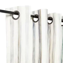 MacKenzie-Childs Sterling Stripe Grommet Top Curtain Panel< Room Accents
