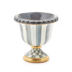 MacKenzie-Childs Sterling Stripe Tabletop Urn< Outdoor|Room Accents