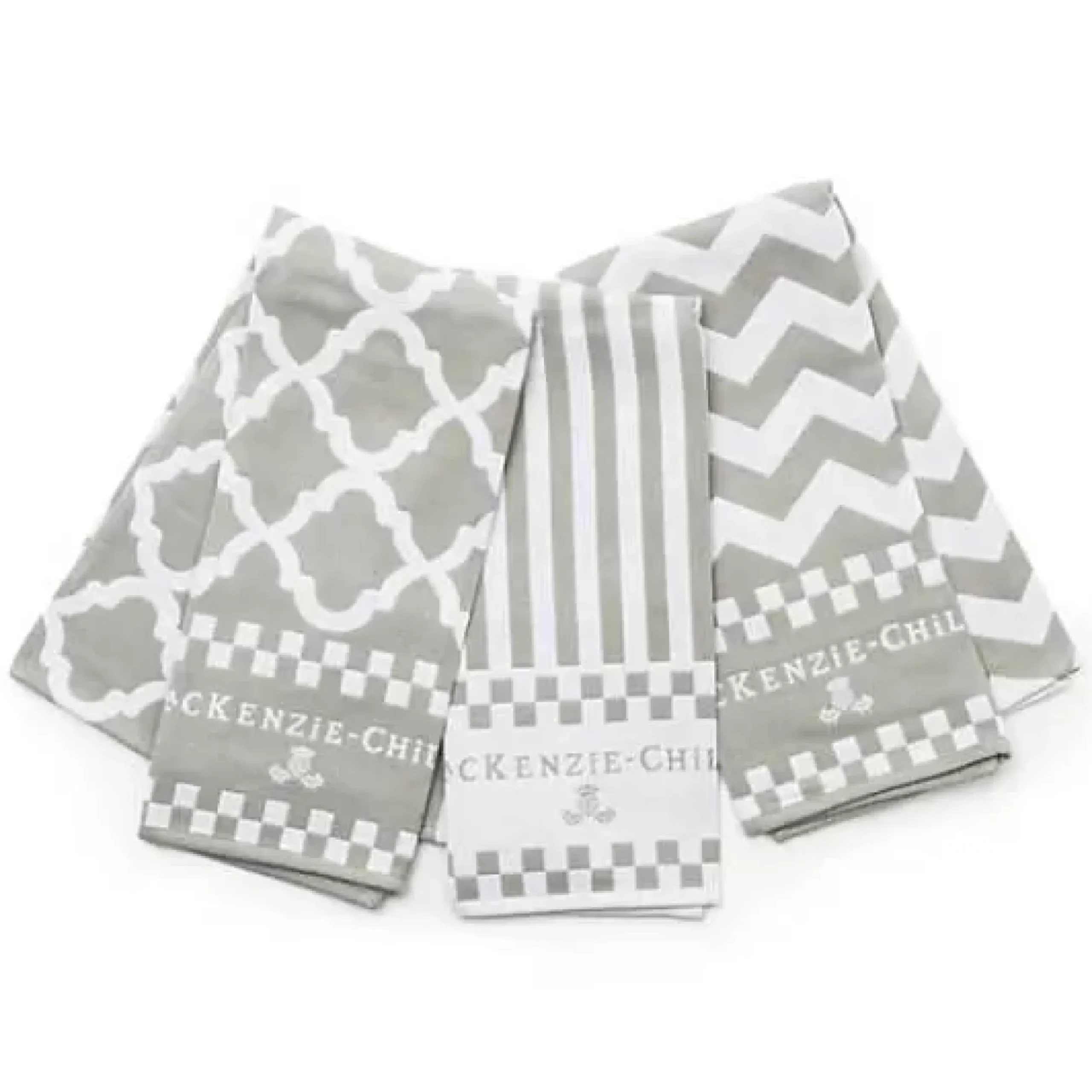 MacKenzie-Childs Sterling Zig Zag Dish Towels, Set of 3< Kitchen & Table Linens