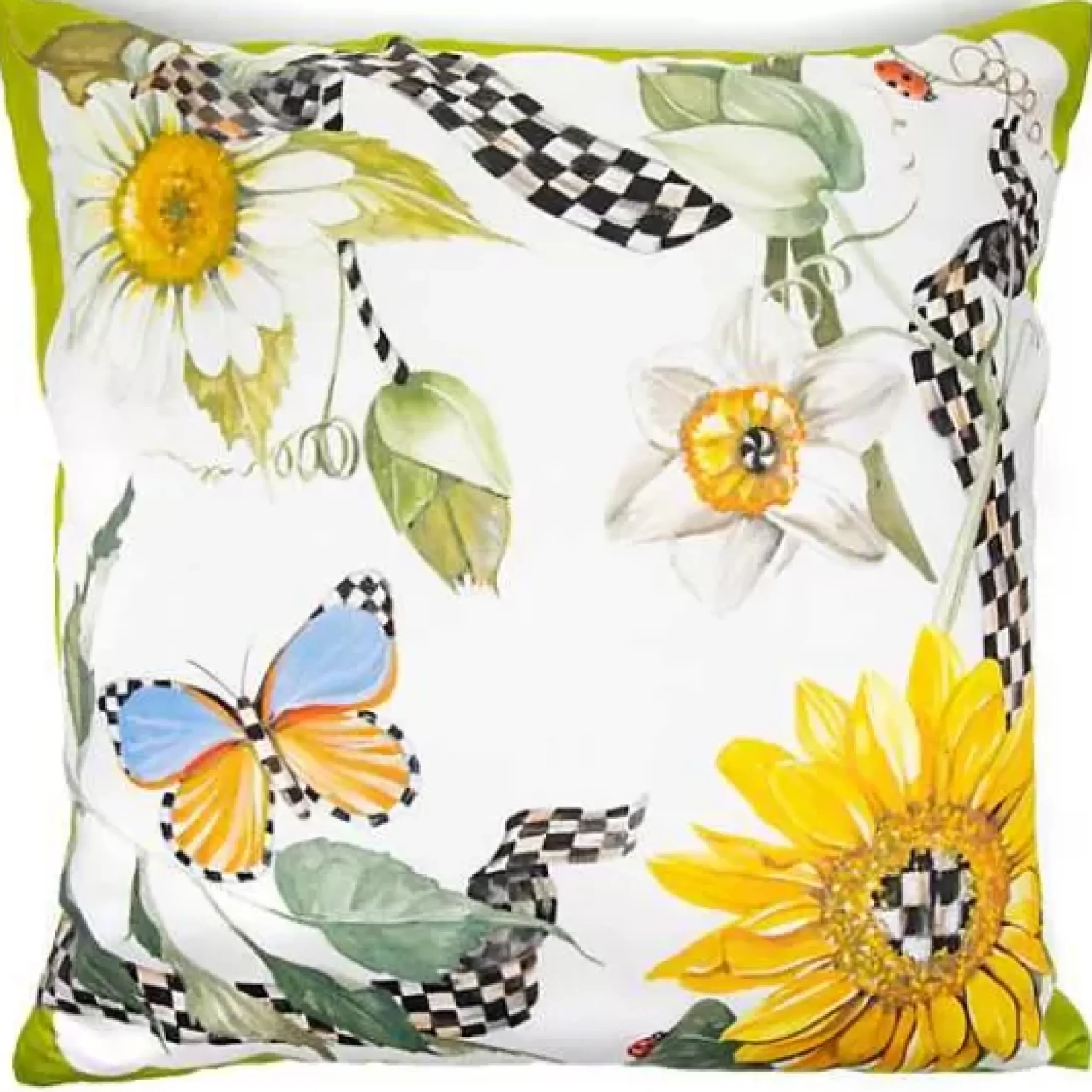 MacKenzie-Childs Sunflower Throw Pillow< Spring|Pillows, Throws, & Cushions