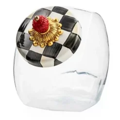 MacKenzie-Childs Sweets Jar with Courtly Check Enamel Lid< Kitchen Storage & Organization