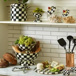 MacKenzie-Childs Sweets Jar with Courtly Check Enamel Lid< Kitchen Storage & Organization