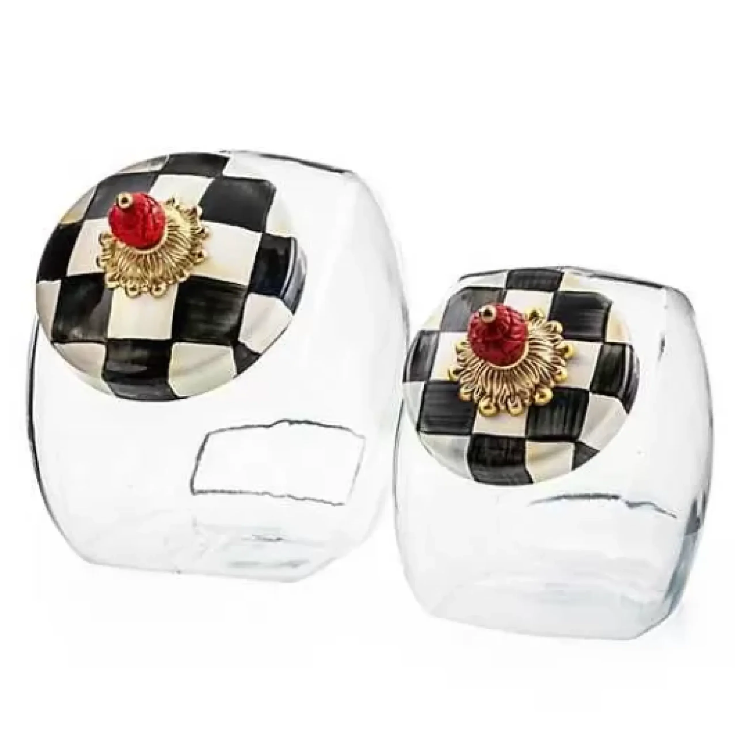 MacKenzie-Childs Sweets Jar with Courtly Check Enamel Lid< Kitchen Storage & Organization