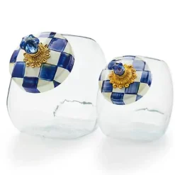 MacKenzie-Childs Sweets Jar with Royal Check Lid< Kitchen Storage & Organization