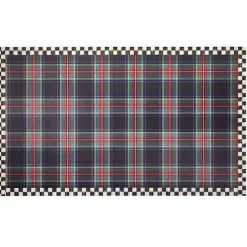 MacKenzie-Childs Tartan Black 3' x 5' Floor Mat< Rugs