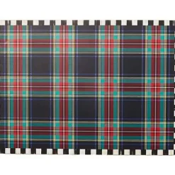 MacKenzie-Childs Tartan Black Cork Back Placemats, Set of 4< Kitchen & Dining Sets|Table Accessories