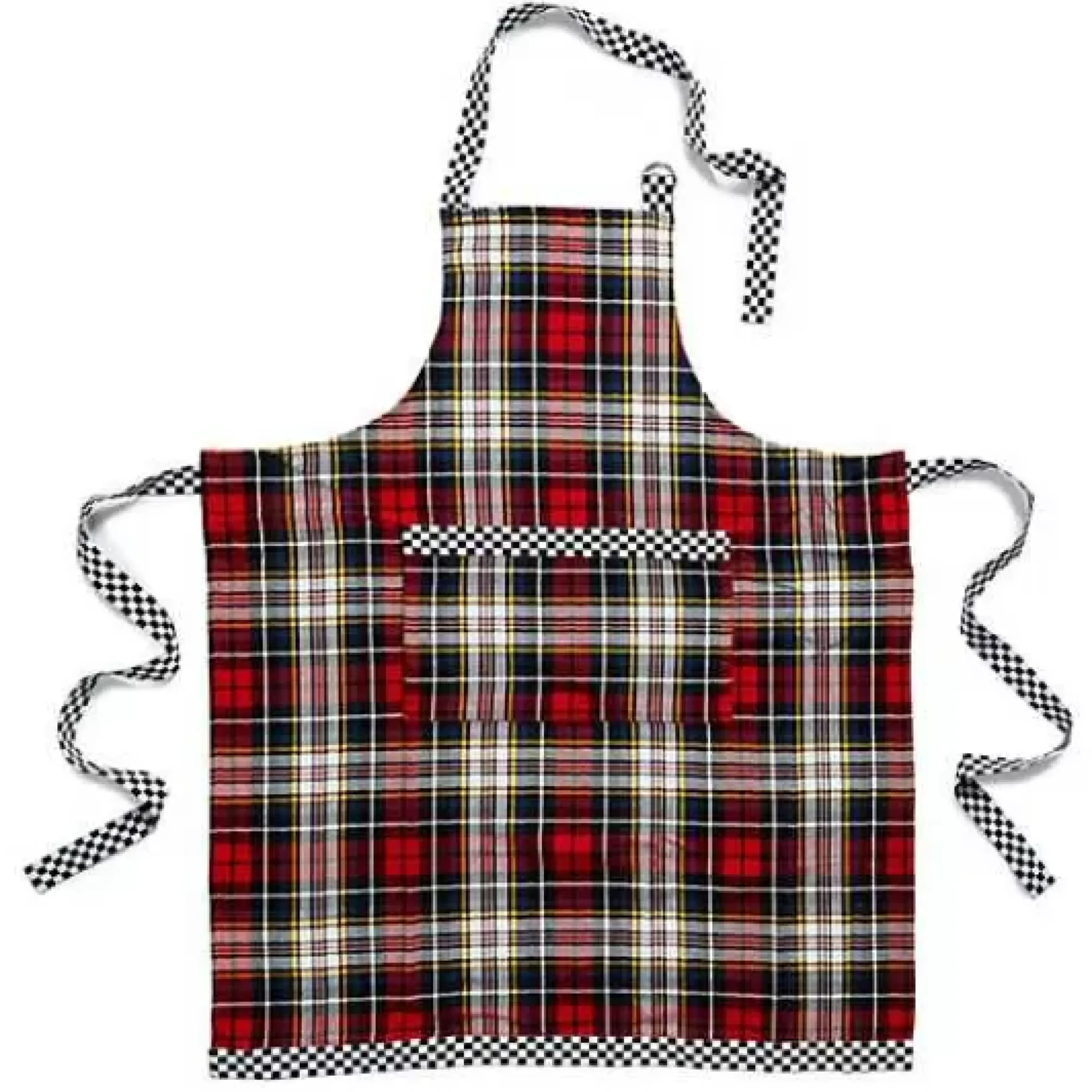 MacKenzie-Childs Tartan Check Woven Apron< Accessories|Kitchen & Table Linens