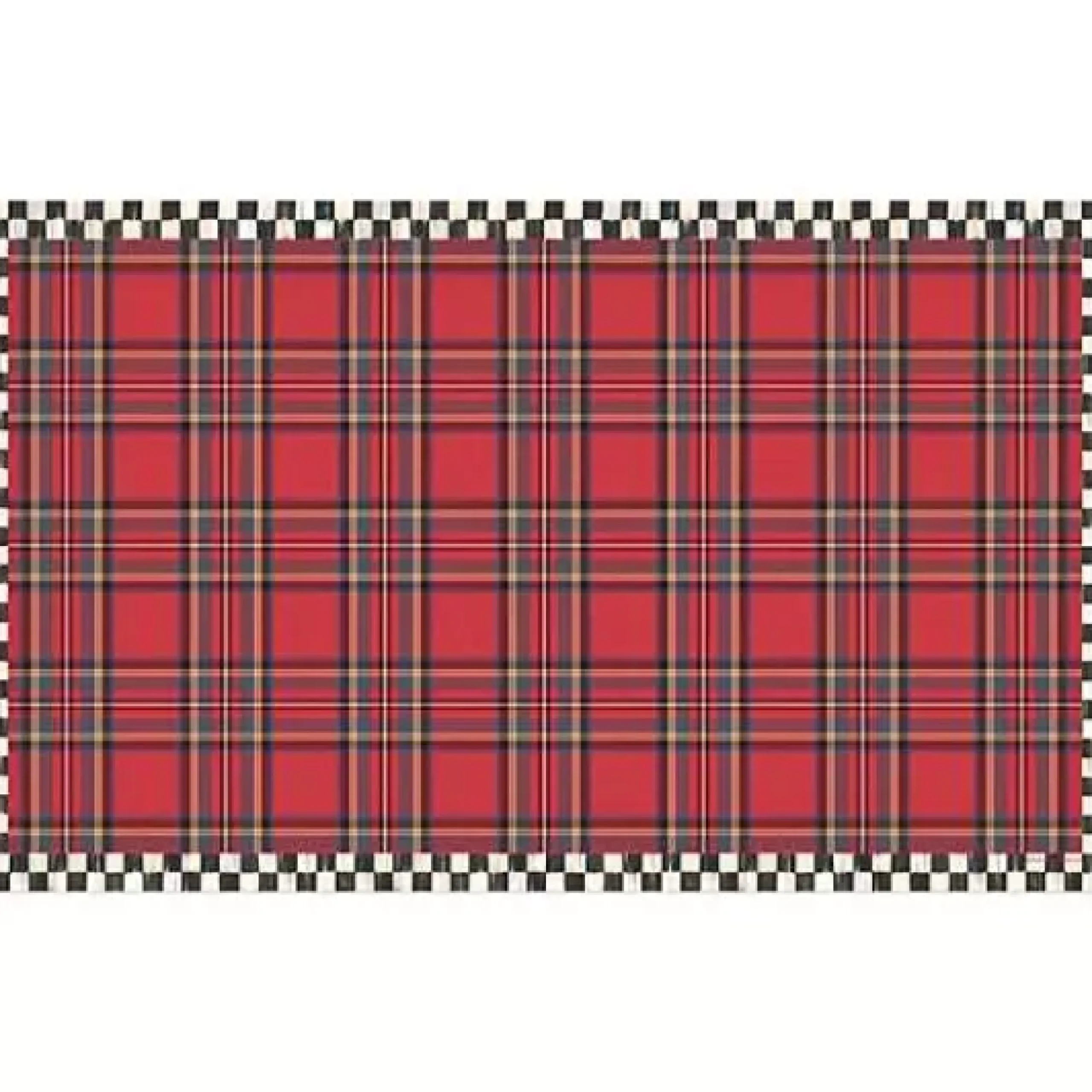 MacKenzie-Childs Tartan Red 3' x 5' Floor Mat< Rugs