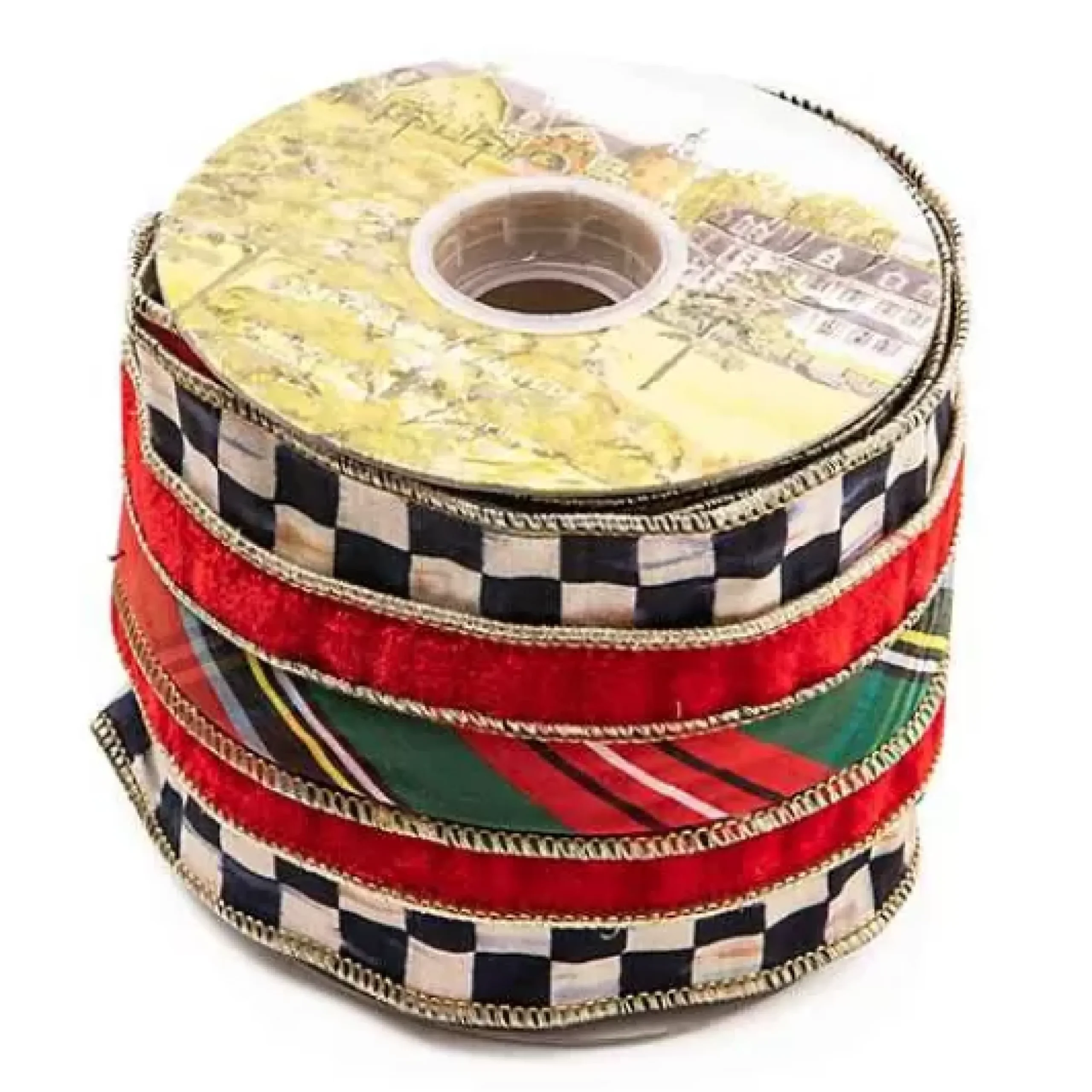 MacKenzie-Childs Tartan Regal 4 Ribbon< Holiday|Finishing Touches