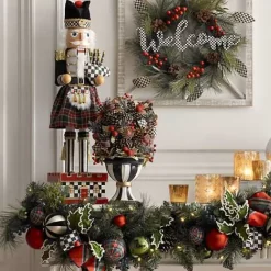 MacKenzie-Childs Tartastic Bagpiper Nutcracker< Holiday|Room Accents