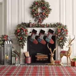 MacKenzie-Childs Tartastic Kindling Holder< Holiday|Outdoor