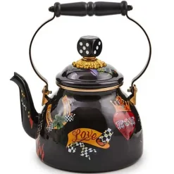 MacKenzie-Childs Tattoo 2 Quart Tea Kettle< Fall Entertaining|Tea Kettles