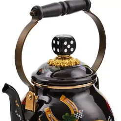 MacKenzie-Childs Tattoo 2 Quart Tea Kettle< Fall Entertaining|Tea Kettles