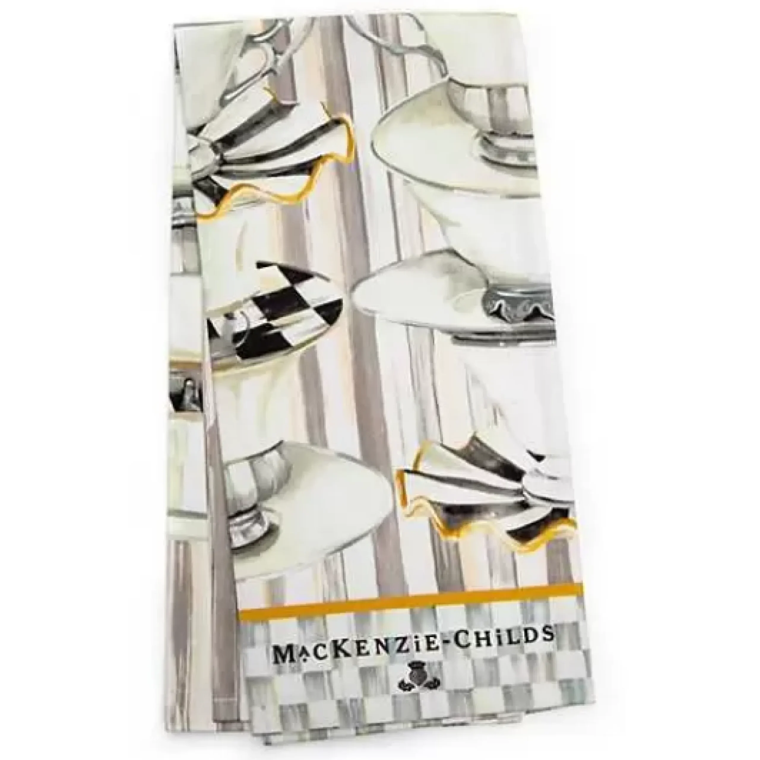 MacKenzie-Childs Tea Cups Dish Towel< Kitchen & Table Linens