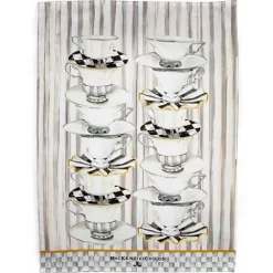 MacKenzie-Childs Tea Cups Dish Towel< Kitchen & Table Linens