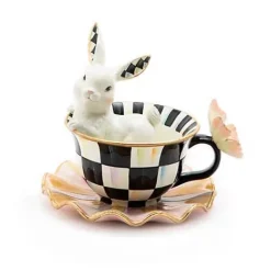 MacKenzie-Childs Teacup Bunny< Easter|Spring