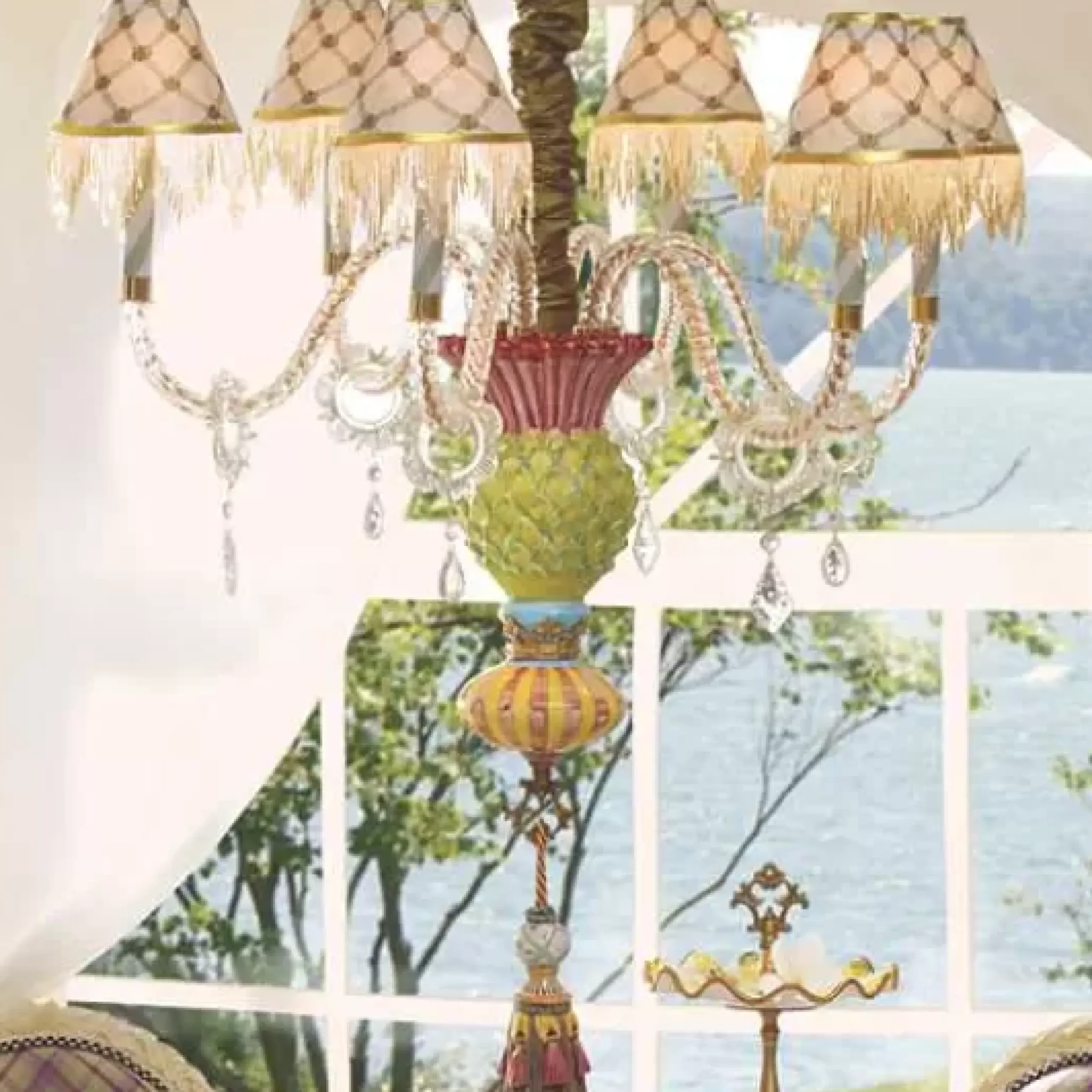 MacKenzie-Childs Thistle Chandelier< Lighting